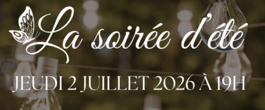 SAVE THE DATE – Soirée d&rsquo;été 2026